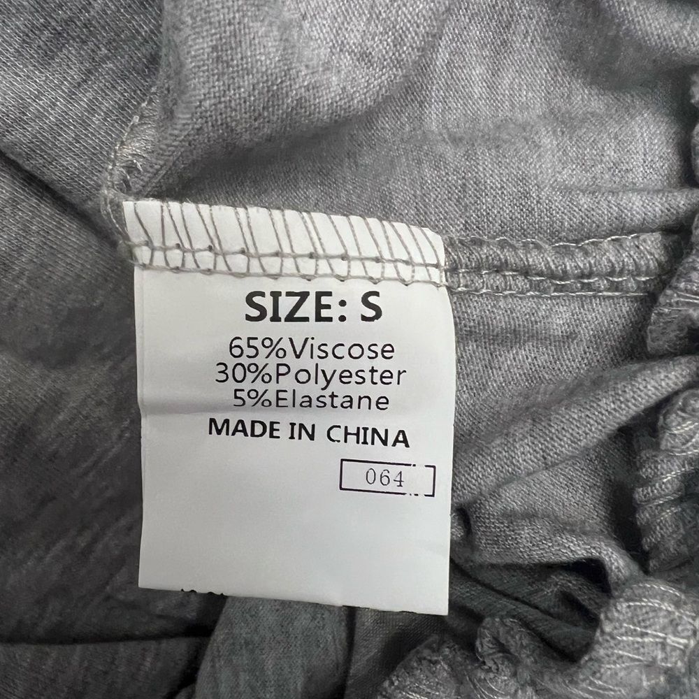 SMALL NWT Grey Wide-Leg Jumpsuit Jumper Elastic Waist and Sleeveless Tank - Picture 11 of 13